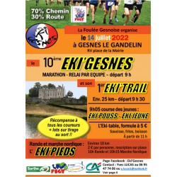Inscription Eki'Trail, Gesnes le Gandelin 2022